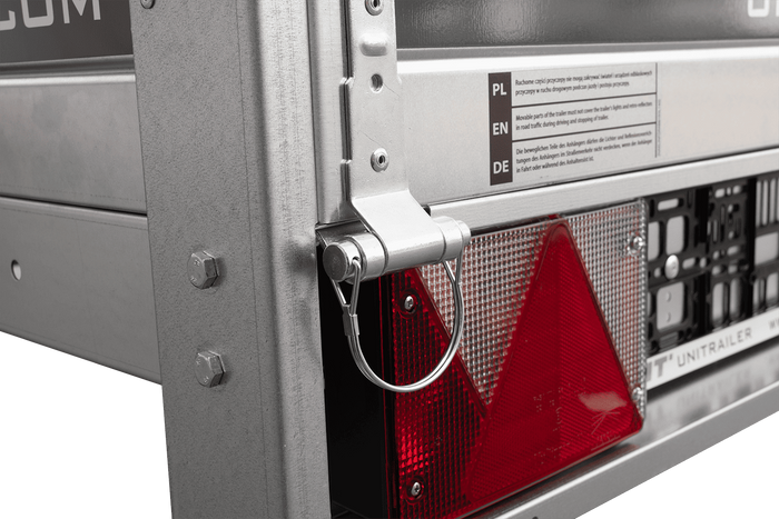 Lichte aanhangwagen Garden Trailer 200 Unitrailer met vlakzeil, neuswiel 200 × 106 750 kg