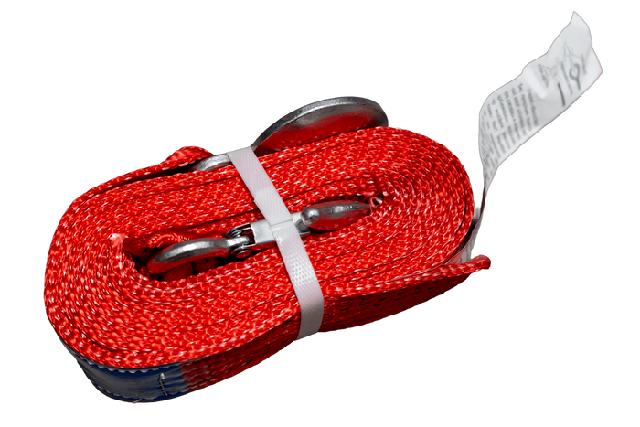 OUTLET Sleepkabel met haken UNITRAILER sleepband 4,5m/50mm/5t oranje