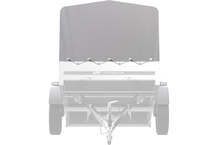Framehoes h-800 UNITRAILER dekzeil voor aanhangwagen 200x125cm GARDEN 201 KIPP