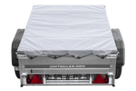 Enkelassige aanhanger 150x106 UNITRAILER GARDEN 150 KIPP met H-0 frame en grijze afdekking