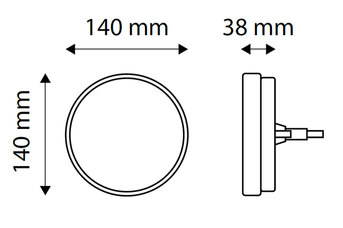 TT TECHNOLOGY TT.12520 LED achterlicht 4 functies links