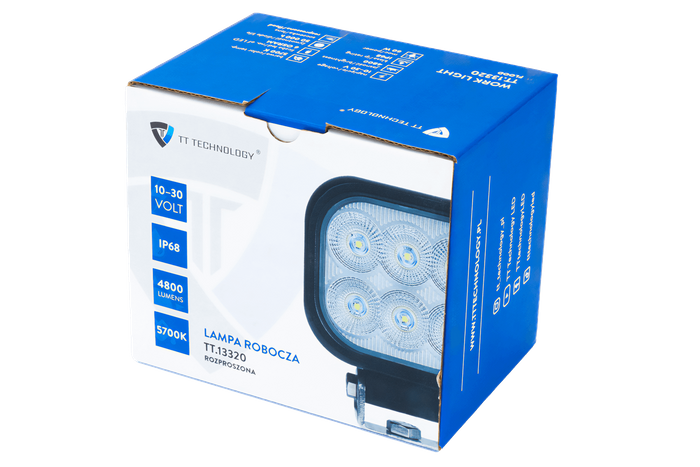 Werklampreflector TT Technology TT.13320 6x LED 4800 Lm vierkant