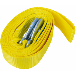 Sleepkabel met haken UNITRAILER sleepband 4,5m/50mm/3t geel