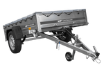 Autoaanhangwagen op veren 200x125 UNITRAILER GARDEN 201/R KIPP met H-0 frame en grijze kap