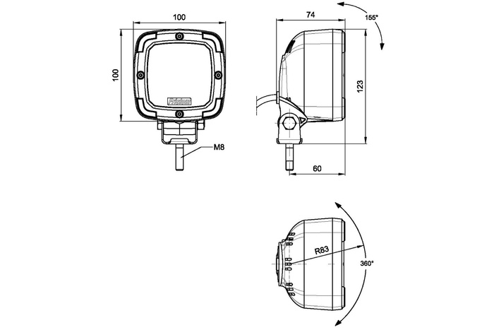 FT-360 LED-werklamp