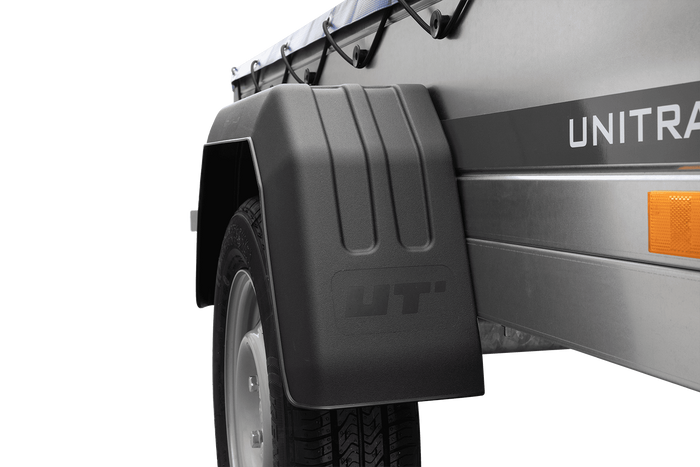 Tuinaanhanger 200 Kipp met neuswiel, H-0 frame en blauw dekzeil