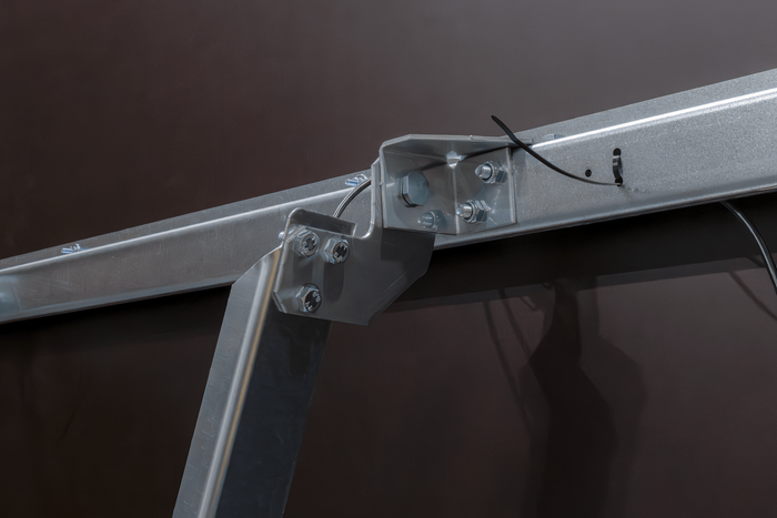 Enkelassige aanhanger op veren 264x150 UNITRAILER GARDEN 265/R KIPP