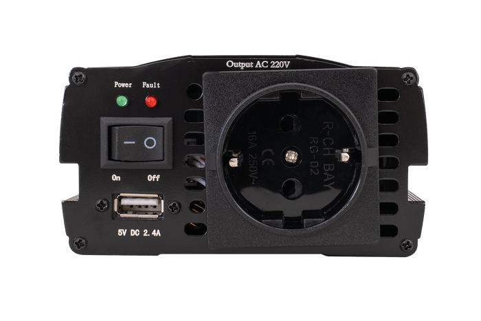 Spanningsomvormer 12V/230V (600/1200W) KAMAR E1924