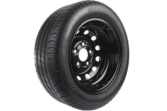 Versterkt wiel voor aanhangwagen LINGLONG BAND 195/50 R13C 104/101N UNITRAILER VELG zwart 5.5Jx13"H2 5x112 ET:30