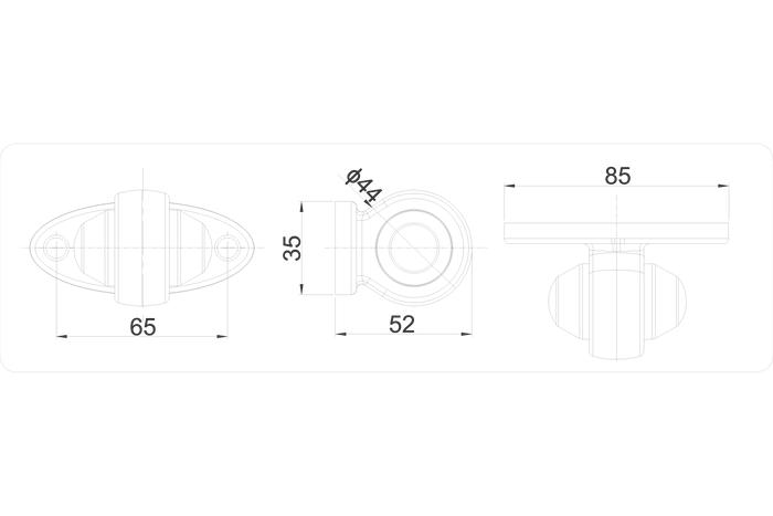 HORPOL LD 465 LED markeringslamp universeel