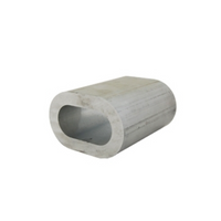 Aluminium connector voor DROMET ZLA.3 touwen, huls voor 3mm touwen