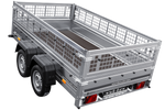Autoaanhanger 264x150 UNITRAILER GARDEN 265/2 KIPP met gaaswanden
