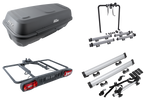 Platform met trekhaakbox + adapter voor het vervoeren van 3 fietsen Inter Pack Re-Cargo