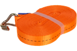 Set van vier UNITRAILER 12m/25mm/1t oranje transportbanden met spaninrichting