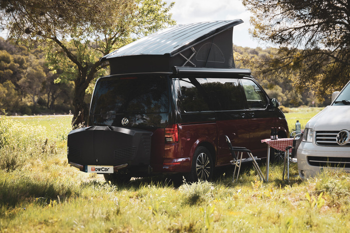 Towbox V3 Camper zwart - bagagebox voor op de trekhaak