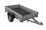 Aanhangwagen met aluminium zijwanden 200x125 Unitrailer Garden 201 KIPP ALU