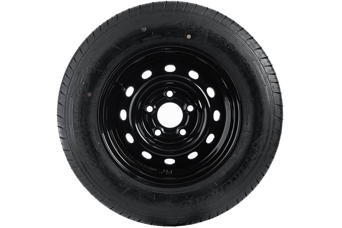 Versterkte wiel voor aanhangwagen LINGLONG BAND 165/80 R13C 96/94N UNITRAILER VELG zwart 4.5Jx13"H2 5x112 ET 30