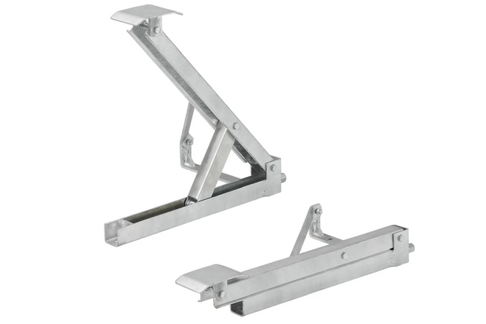 ProPlus 361510V01 uitschuifbare hoeksteun links voor/rechts achterzijde van aanhanger 600 kg 460 mm