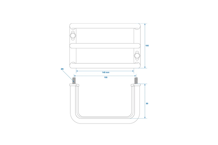 ProPlus beschermrooster voor achterlicht van aanhanger, achterlichtafdekking 140x105x80mm
