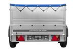 Twee-assige aanhanger 264x125 UNITRAILER GARDEN 264/2 KIPP met BIS zijwanden en blauw deksel