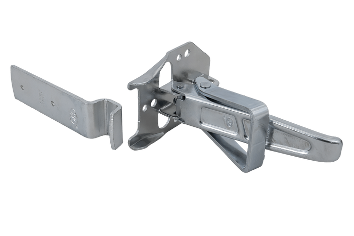Zijkoppeling met STEELPRESS ZB-04+Z-01A bevestiging voor volledige afsluiting van de aanhangwagenzijde