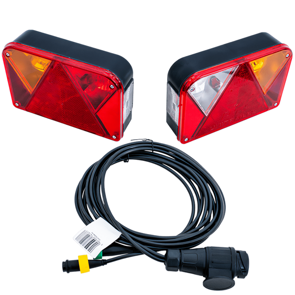 DOBPLAST DPT35 achterlichten + MANTES 4m 13PIN kabelboom