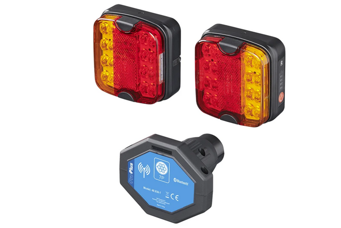 ProPlus LED 7-pins achterlichten met 4 functies (links + rechts), magnetisch, Bluetooth