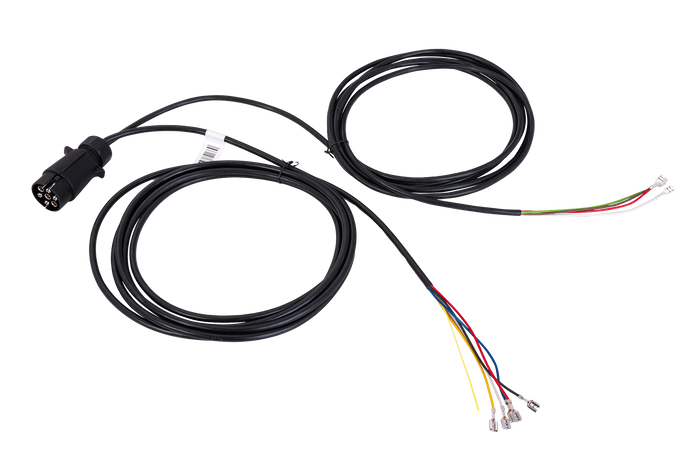 MANTES elektrische installatie aanhangwagen kabelboom 4m 7PIN stekker 6.3 connectoren