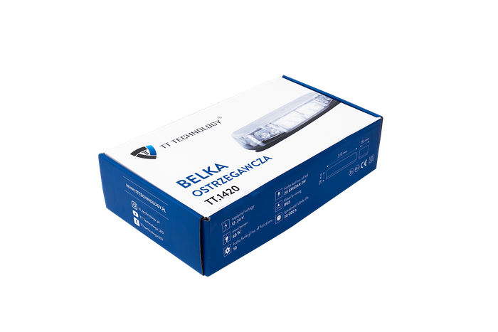 TT Technology TT.1420 LED waarschuwingsbalk knipperlichtstraal met magneet