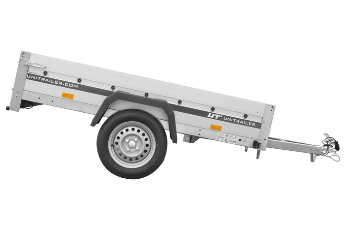 Aanhangwagen met aluminium zijwanden 200x125 Unitrailer Garden 201 KIPP ALU