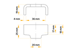 WINTERHOFF BVG 90-A zijkoppelingshouder voor aanhangwagen zijkoppeling