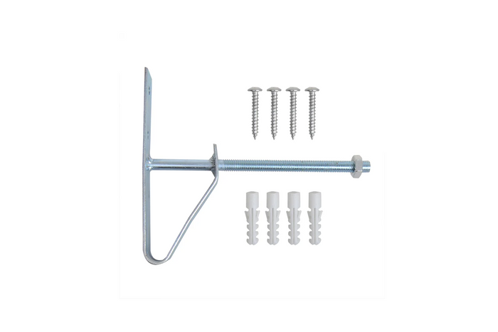 Set van twee ProPlus 390050 wielhangers/bandenrekken voor wandmontage.