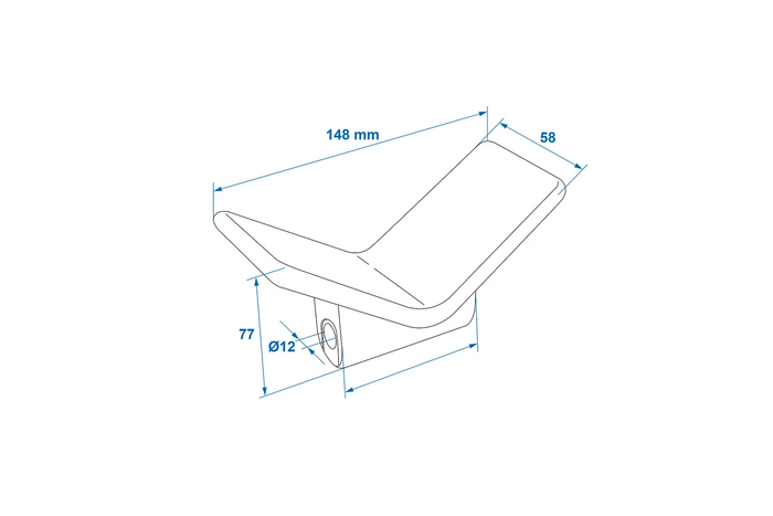 ProPlus 345453BK boegstootkussen voor boottrailer