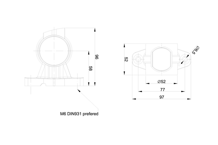 FRISTOM FT-140A LED-markeringslampen met 3 functies (links + rechts).