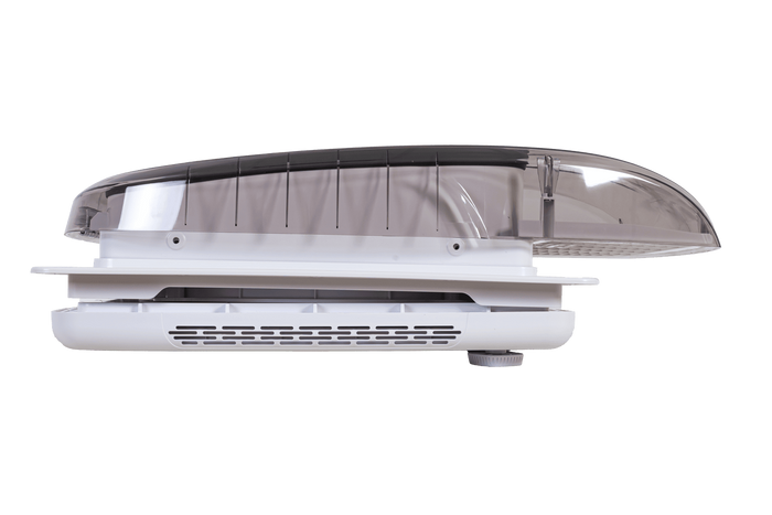 Automatische dakventilator PUNDMANN PLUS FAN voor camper met verlichting en rolgordijn 400×400mm