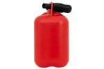 5L HERMON kunststof jerrycan met trechter, rood
