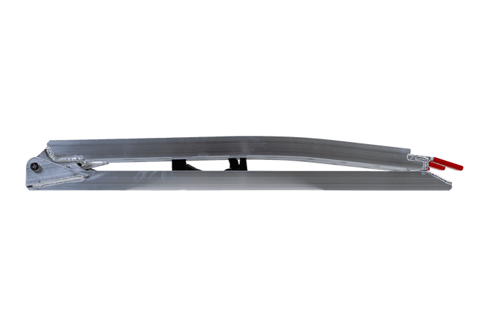 UNITRAILER ALR002 opklapbare aluminium oprijplaat voor aanhanger 221 cm 340 kg met riem