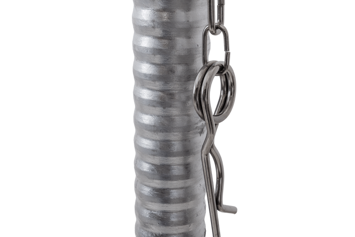 KNOTT TK48 neuswiel met gegolfde buis, 300 kg, 48 mm, 700-940 mm