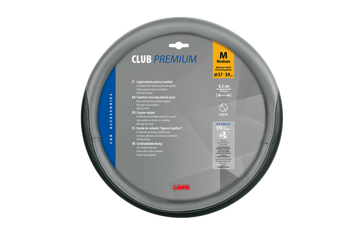 LAMPA CLUB stuurhoes 37-39cm grijs-zwart