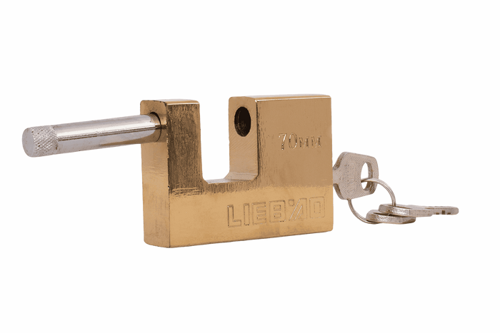 Messing hangslot 70mm HERMON, oordiameter 10mm