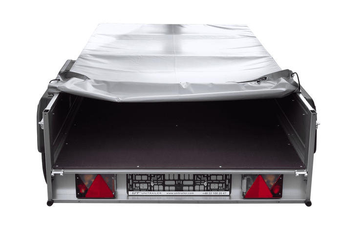 Twee-assige aanhanger 264x125 UNITRAILER GARDEN 264/2 KIPP met H-0 frame en grijze kap