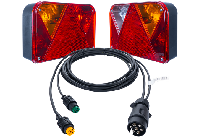 DOBPLAST DPT35 achterlichten + MANTES kabelboom 4m 7PIN