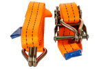 UNITRAILER 2m/35mm/2t oranje transportband met spaninrichting
