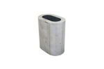 Aluminium connector voor DROMET ZLA.6 touwen, huls voor 6mm touwen