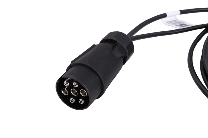 MANTES elektrische installatie aanhangwagen kabelboom 4m 7PIN stekker 6.3 connectoren