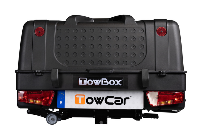 Towbox V1 Black Edition - bagagebox voor montage op de trekhaak