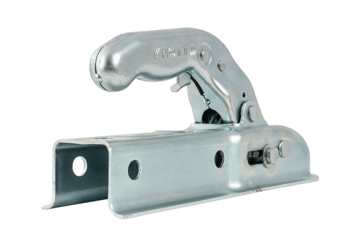 KNOTT K7.5-G kogelkoppeling voor aanhangwagens tot 750 kg met een vierkante dissel van 45 mm