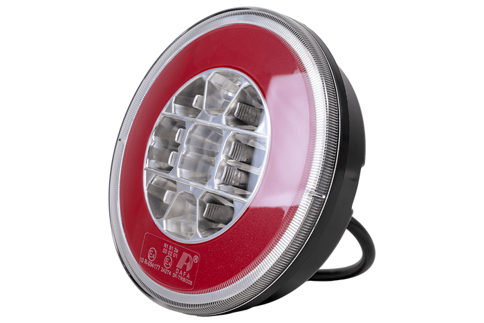 TT TECHNOLOGY TT.12008 Glo-Trac LED Hamburger Achterlicht 3 Functies Universeel