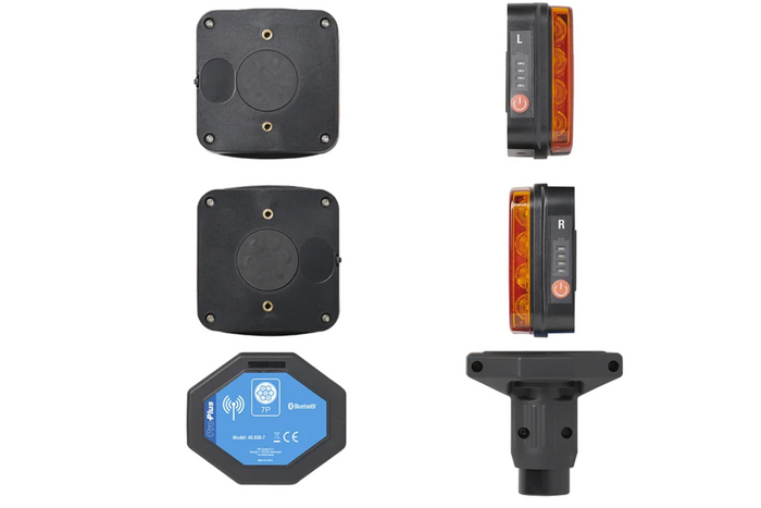 ProPlus LED 7-pins achterlichten met 4 functies (links + rechts), magnetisch, Bluetooth
