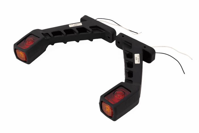 Set van twee TT TECHNOLOGY TT.12191 LED markeringslampen, links + rechts, op een rubberen arm